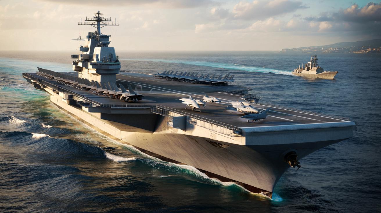 Met zijn 80.000 ton wordt dit Franse vliegdekschip het grootste van Europa